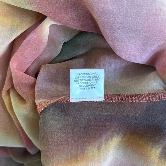 Misa Poppy Midi Ombre Dress Size L - Picture 11 of 11